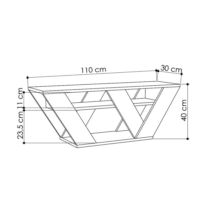 Hanah Home Pipralla - Oak Soporte de TV